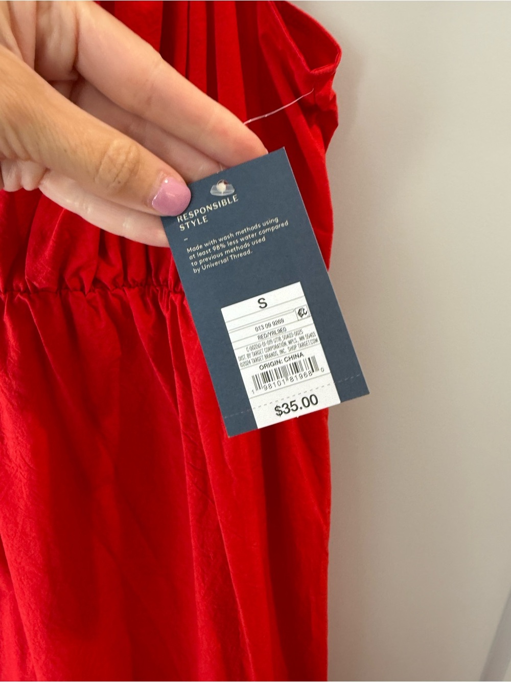 Universal Thread Vibrant Red Ruffle Strap Maxi - Picture 3 of 4